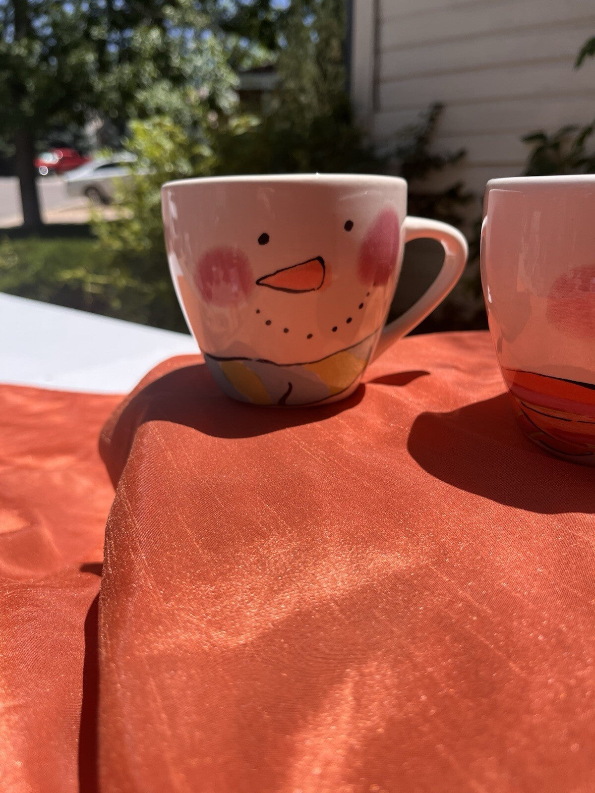 Set Of 4 Snowman Mugs By Rosanna
