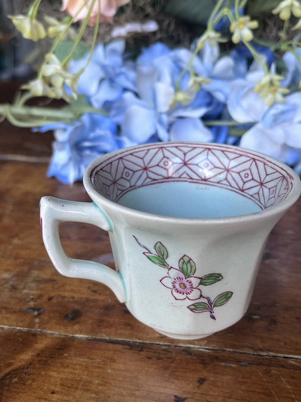 Adams Calyx Ware Cup & Saucer 'Singapore Bird' English Ironstone