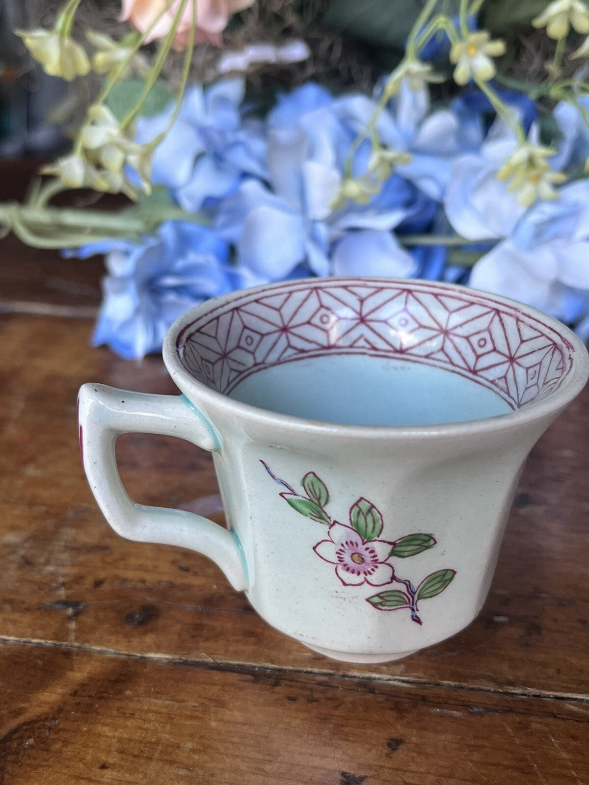 Adams Calyx Ware Cup & Saucer 'Singapore Bird' English Ironstone