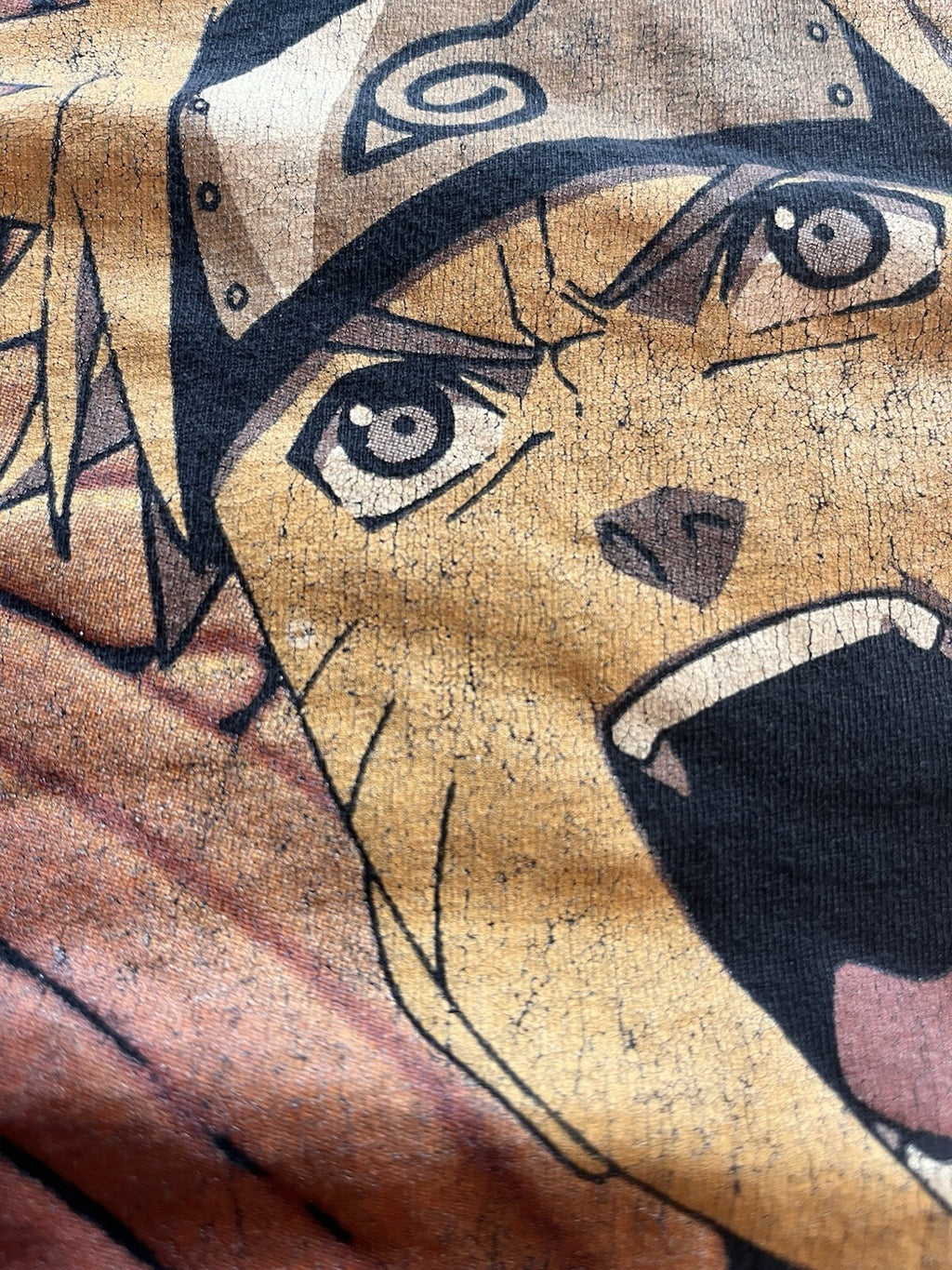 Naruto Shippuden UZUMAKI T- Shirt Youth   Medium black Vintage