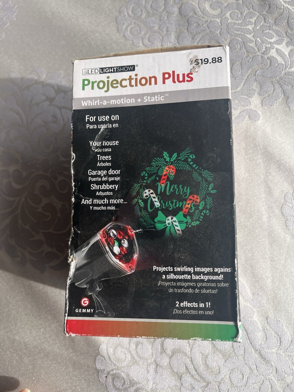 Brand New LED Light Show Projection Plus Whirl-A-Motion+Static Red, Green & Whit