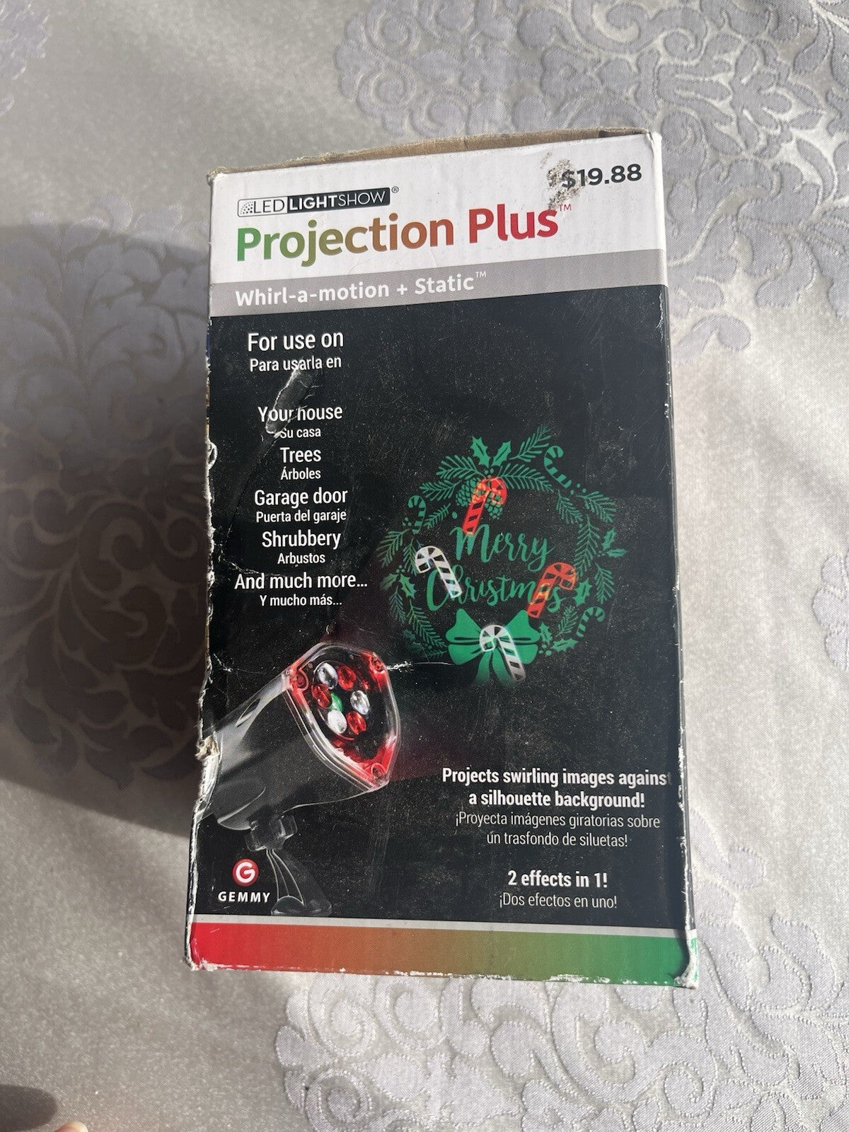 Brand New LED Light Show Projection Plus Whirl-A-Motion+Static Red, Green & Whit