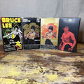 VHS collection of Bruce Lee videos. Package is not in perfect condition.