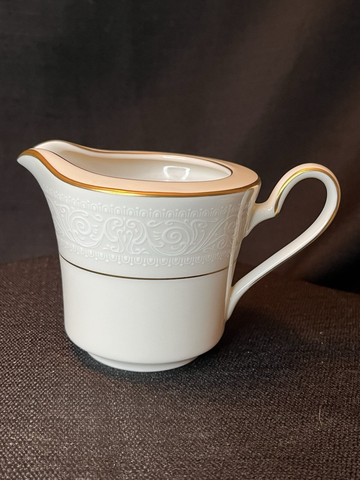 Noritake China Ivory Color Creamer Tulane Pattern 7562