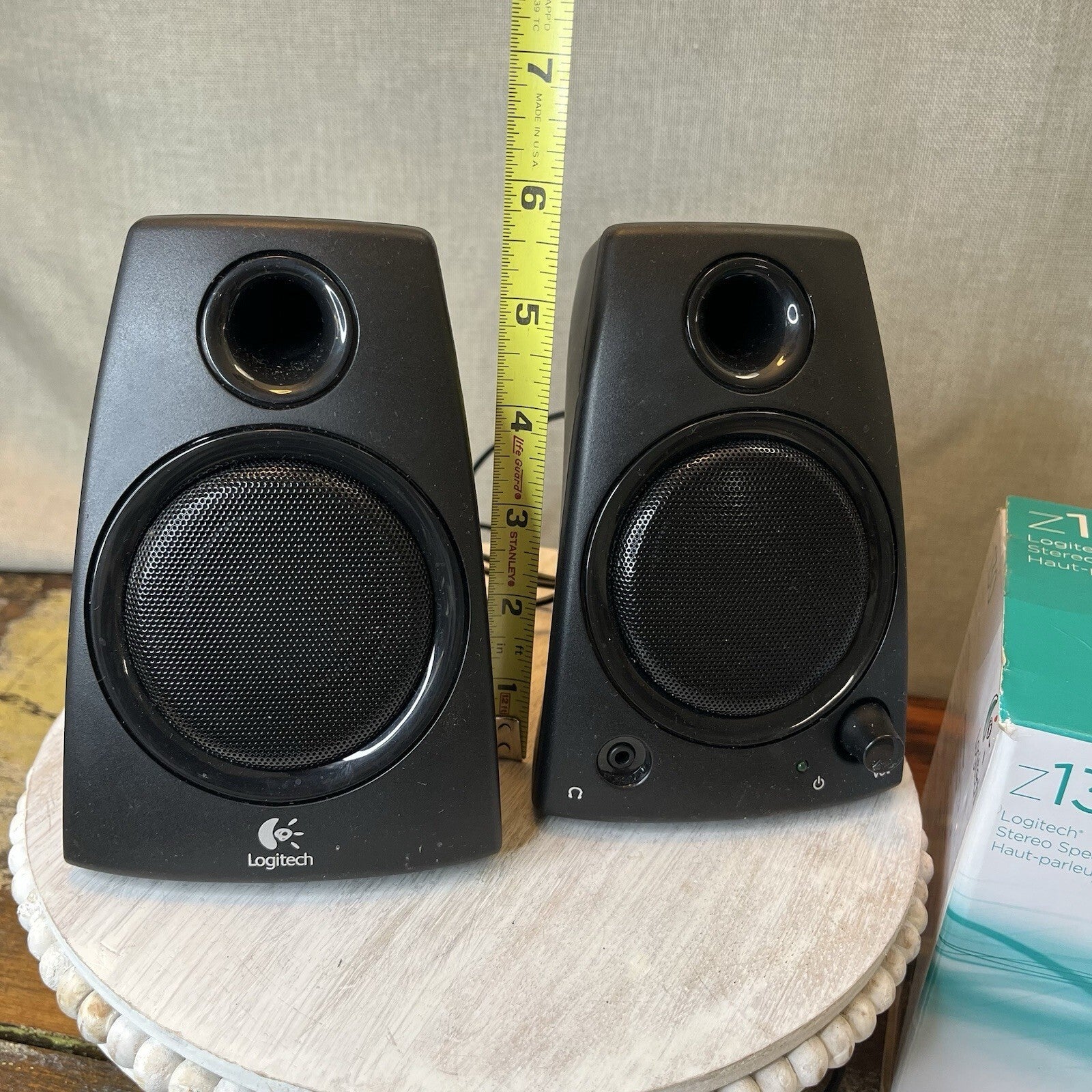 Logitech Z130 Full Stereo Sound 3.5mm Jack Compact Laptop computer Speakers
