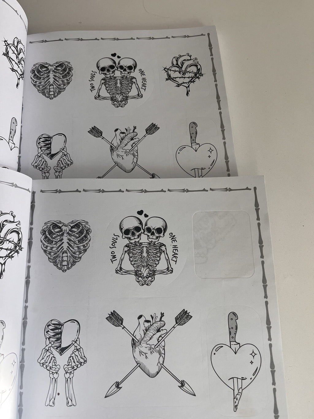 Love You to Death Coloring Stickers 2 Books. ***one Sticker Missing