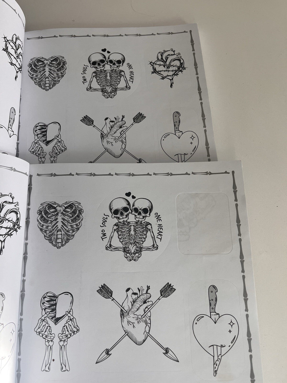 Love You to Death Coloring Stickers 2 Books. ***one Sticker Missing