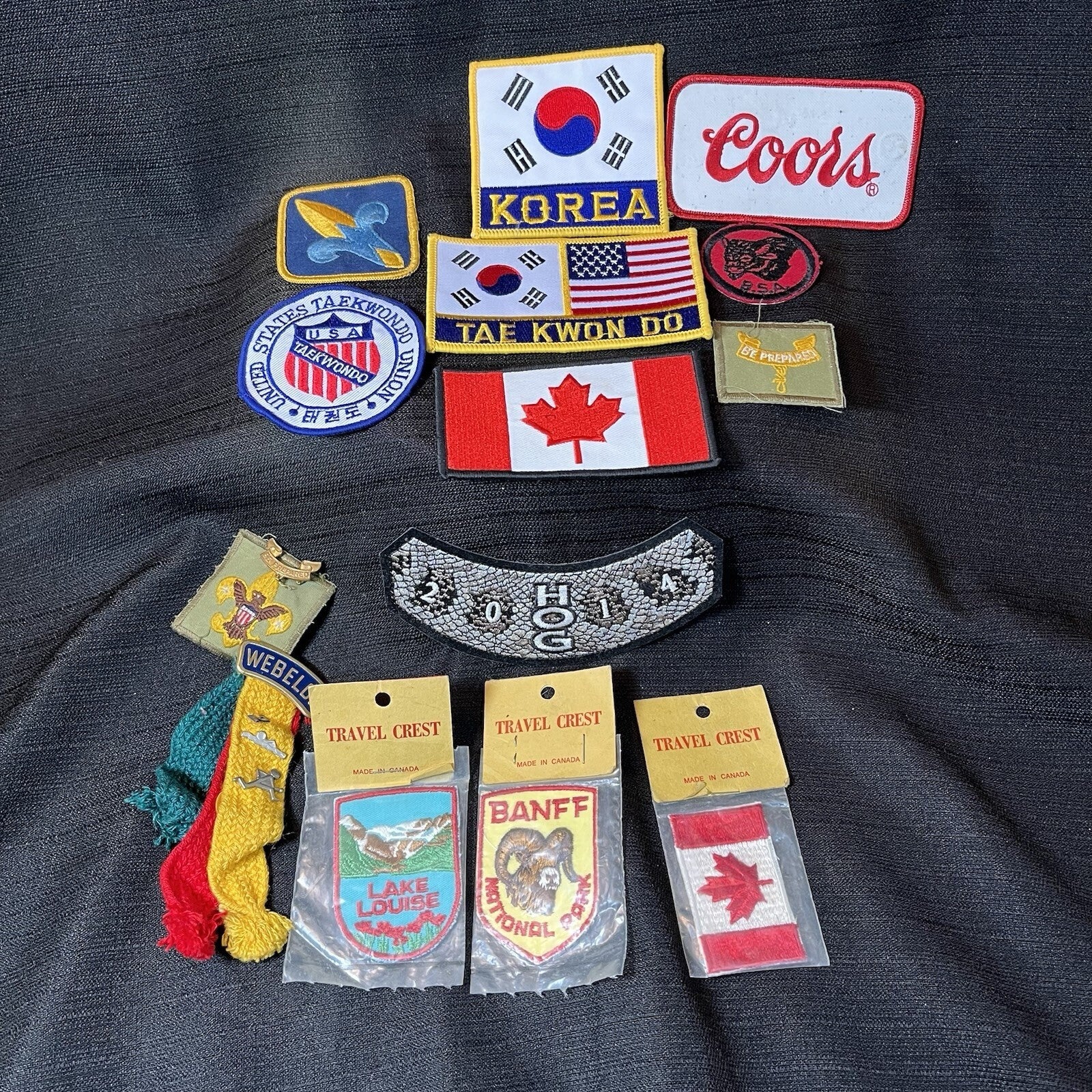 Assorted Patch Collection . Iron On And Sew On