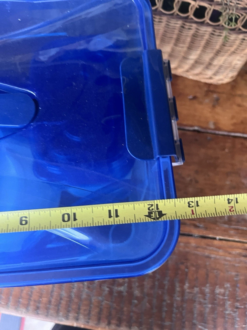 Clear Plastic Rectangular Container Set, Blue Snap Lids 17-32 oz