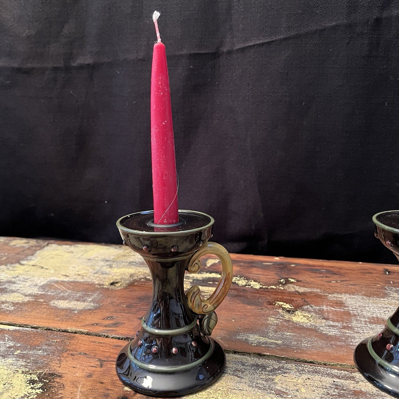 "Chocolate Berries" candle holders designed by Deb Hrabik for Demdaco