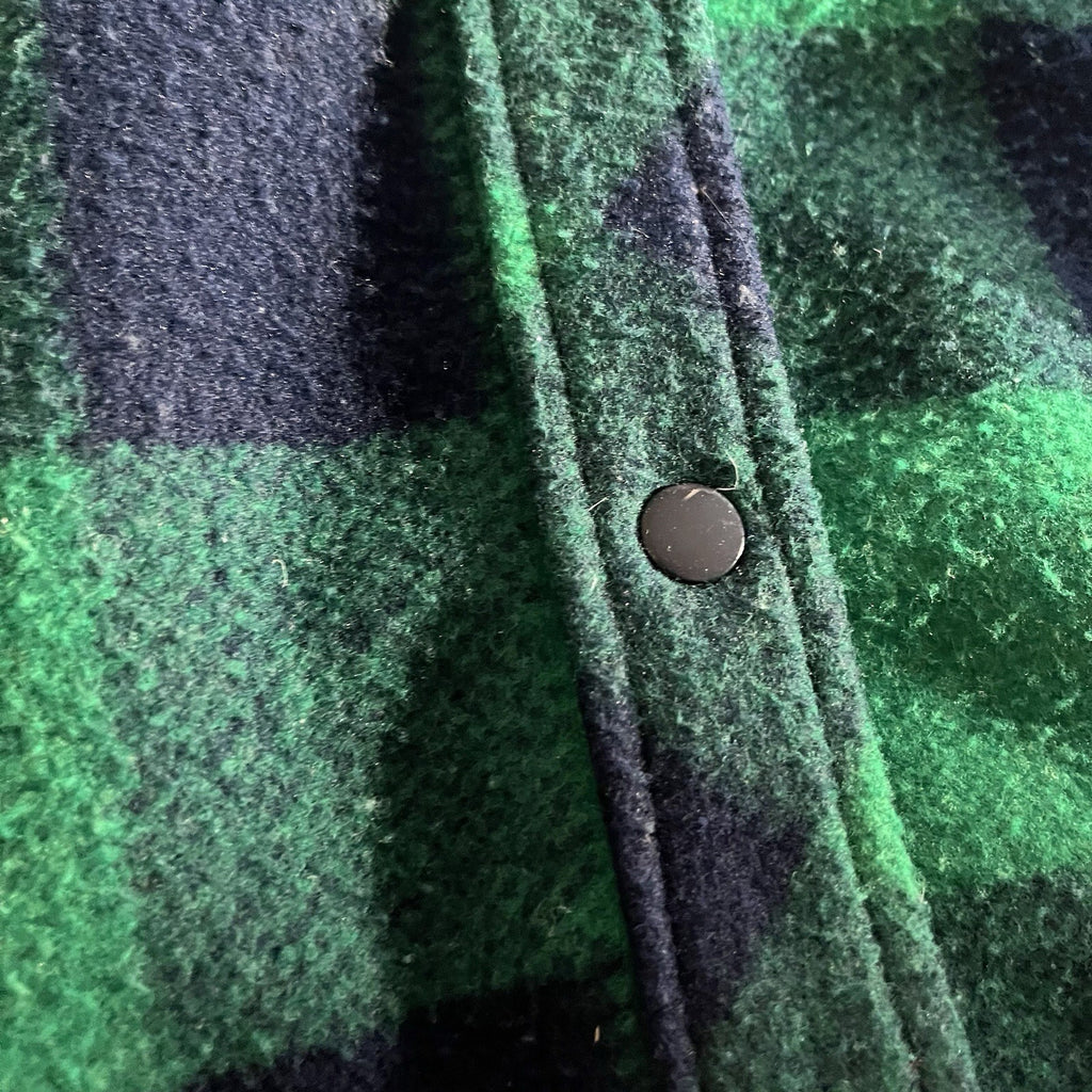 ZARA Women's Shacket Green And plaid Shacket  snap Xs