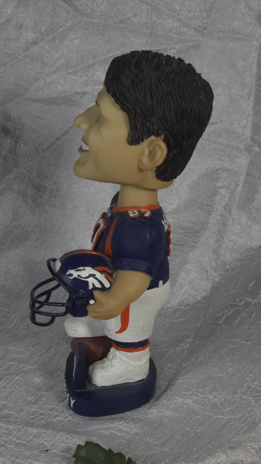 Rare Promotional Ed McCaffrey #87 NFL Denver Broncos Bobblehead w Helmet 7½in
