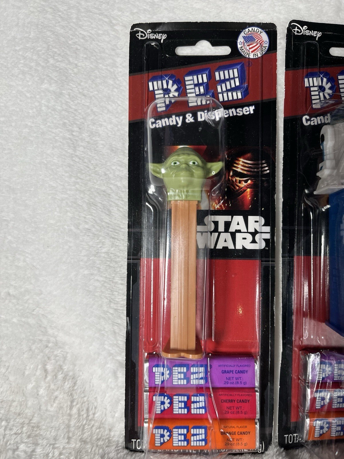 Pez Dispensers Star Wars. Includes Darth Vader Storm Trooper, R2-D2, And Yoda