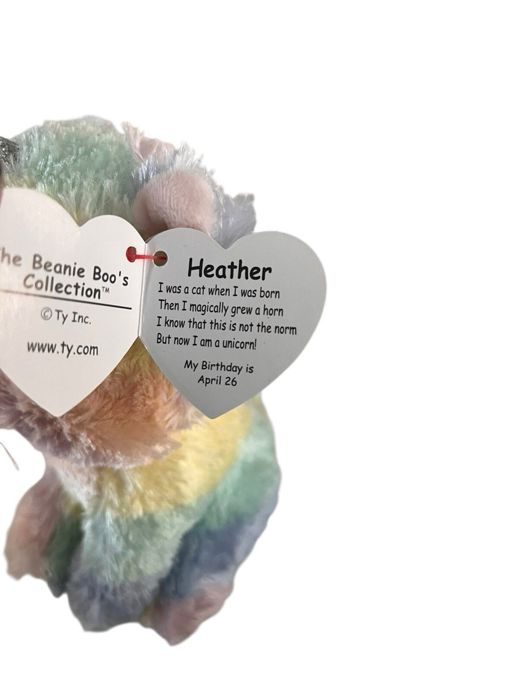 TY Beanie Boos 6" HEATHER Cat Unicorn UniCat Plush Stuffed Animal Toy MWMTs