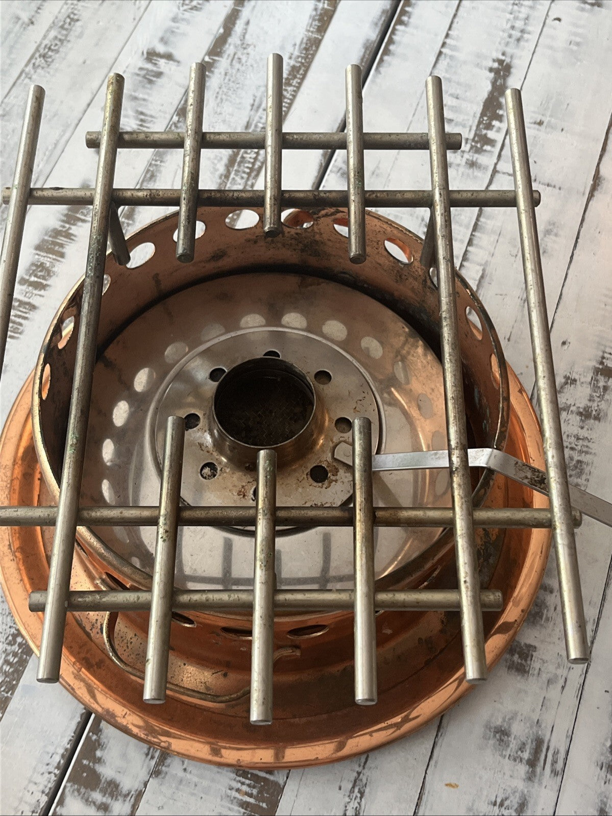 Spring Switzerland Copper Flambe. Missing Few Parts. Smll Dent