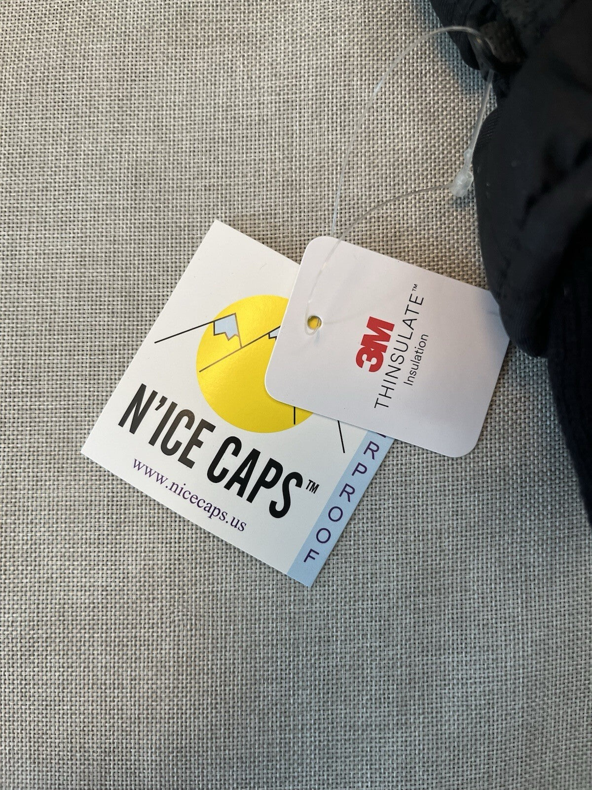 NWT N'ICE CAPS 3M Thinsulate Black Kids L/XL Snow Gloves