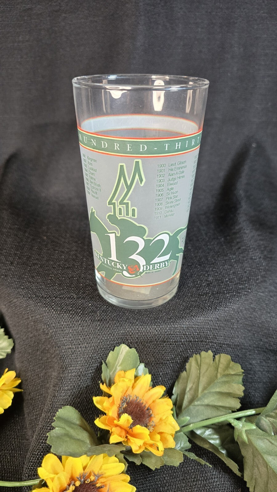 132 Kentucky Derby Official Mint Julep Beverage Glass Churchill Downs 2006 Race