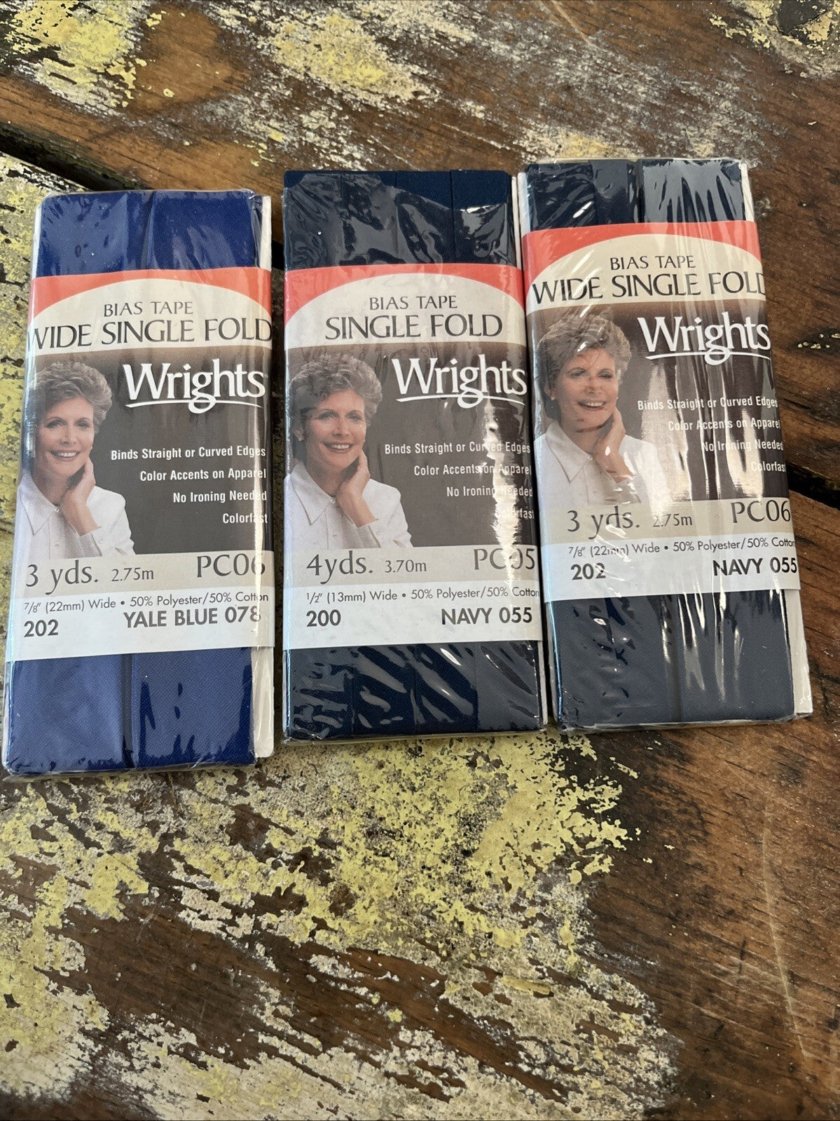 WRIGHTS WRI117-202.78 WRI117-202 78 BIAS TAPE WIDE SINGLE FOLD 3YD YALE