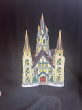 Dickens Collectibles Victorian Series Porcelain Lighted House Hand Painted Boxed
