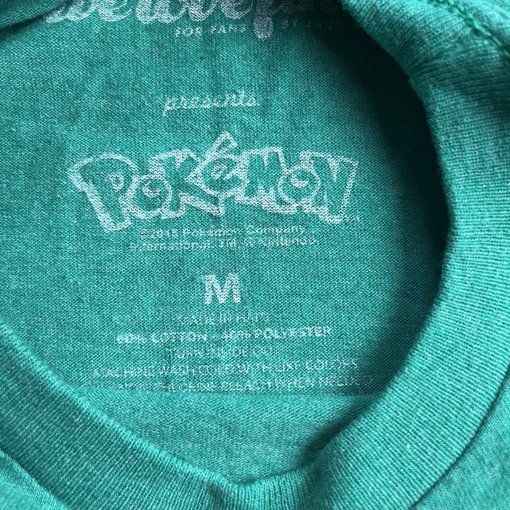 Pokemon Men’s Graphic Green Short Sleeve Shirt Size Small