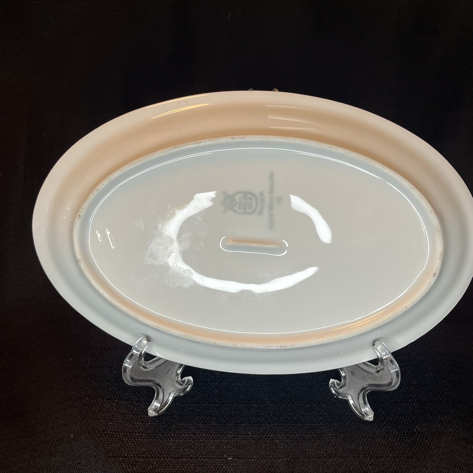 9” Oval Serving Platter PAUL MULLER Selb Bavaria Gold Trim