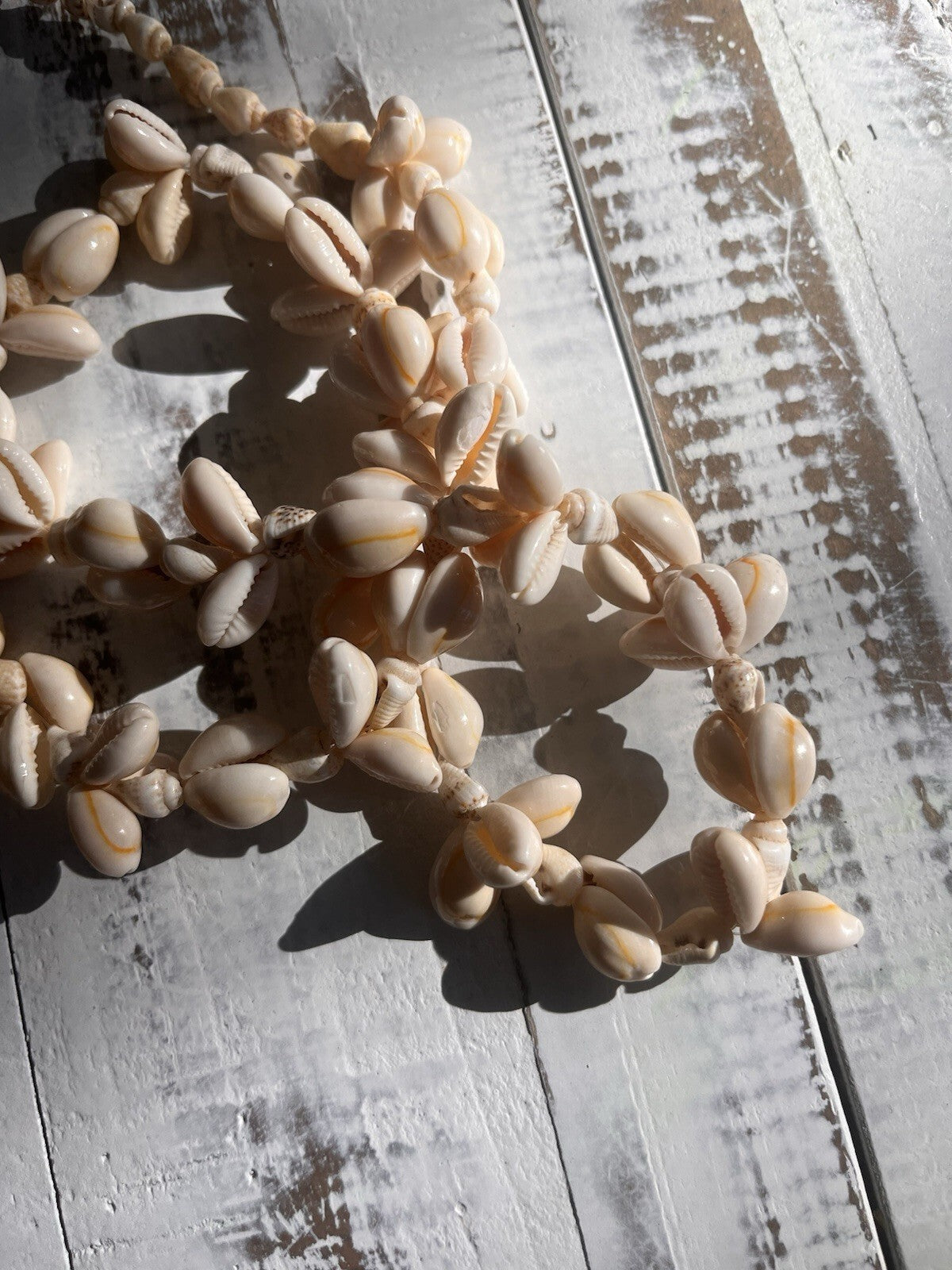 Vintage Sea Shell Necklace Summertime Beach Wear Jewelry. 2 necklaces Cowrie