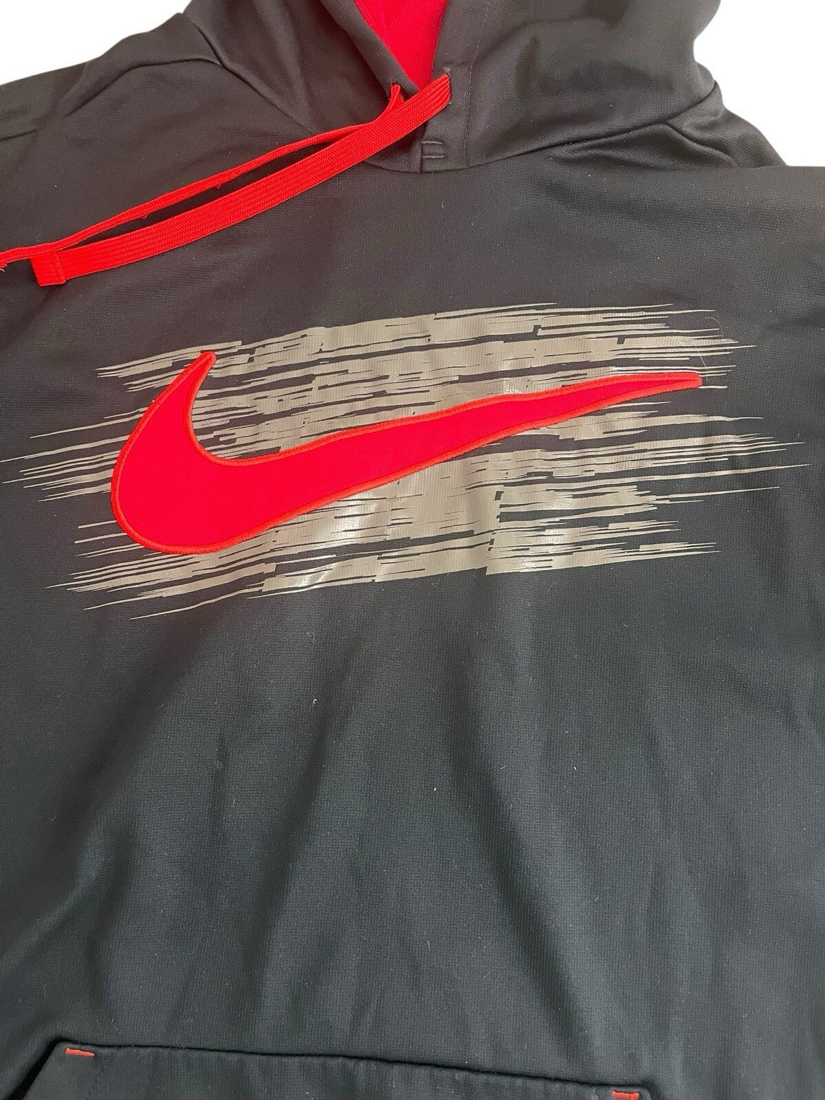 Nike Therma-Fit W/Big Red Swoosh Pullover Hoodie Men’s Size Large