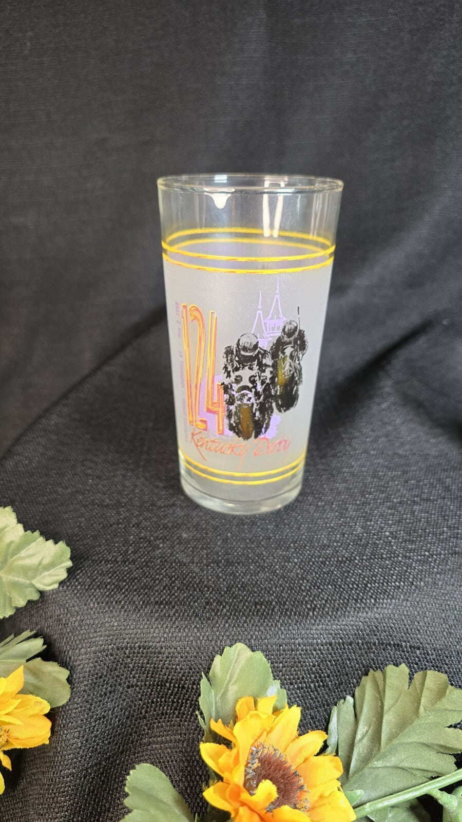 1998 Kentucky Derby 124th Churchill Downs Louisville Official Glass May 2, 1998