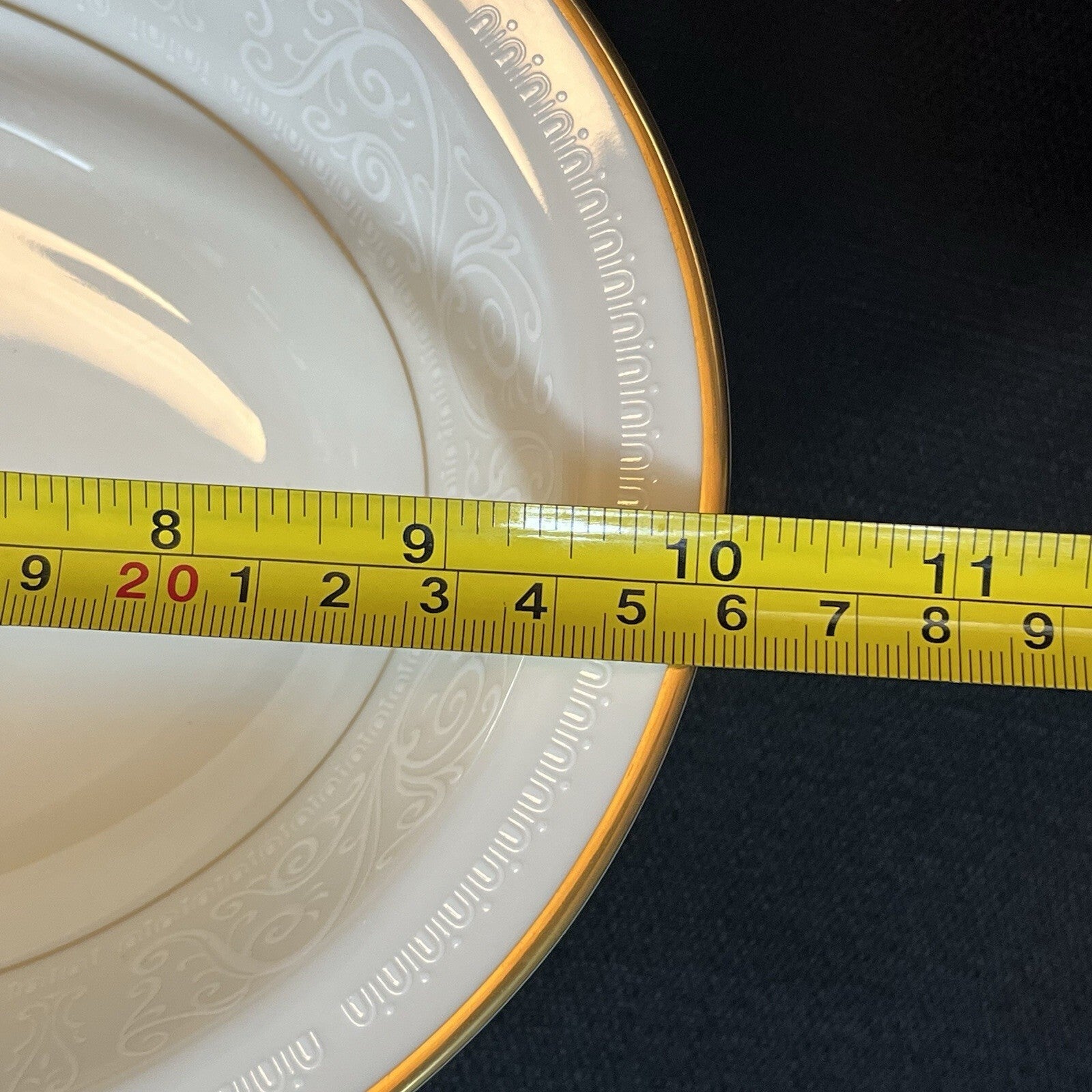 Noritake Tulane Oval Vegetable Serving Bowl China Ivory #7562
