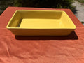 Sunshine Yellow Glazed Ceramic Rectangular Baker Casserole Dish 15x19 Ceramic