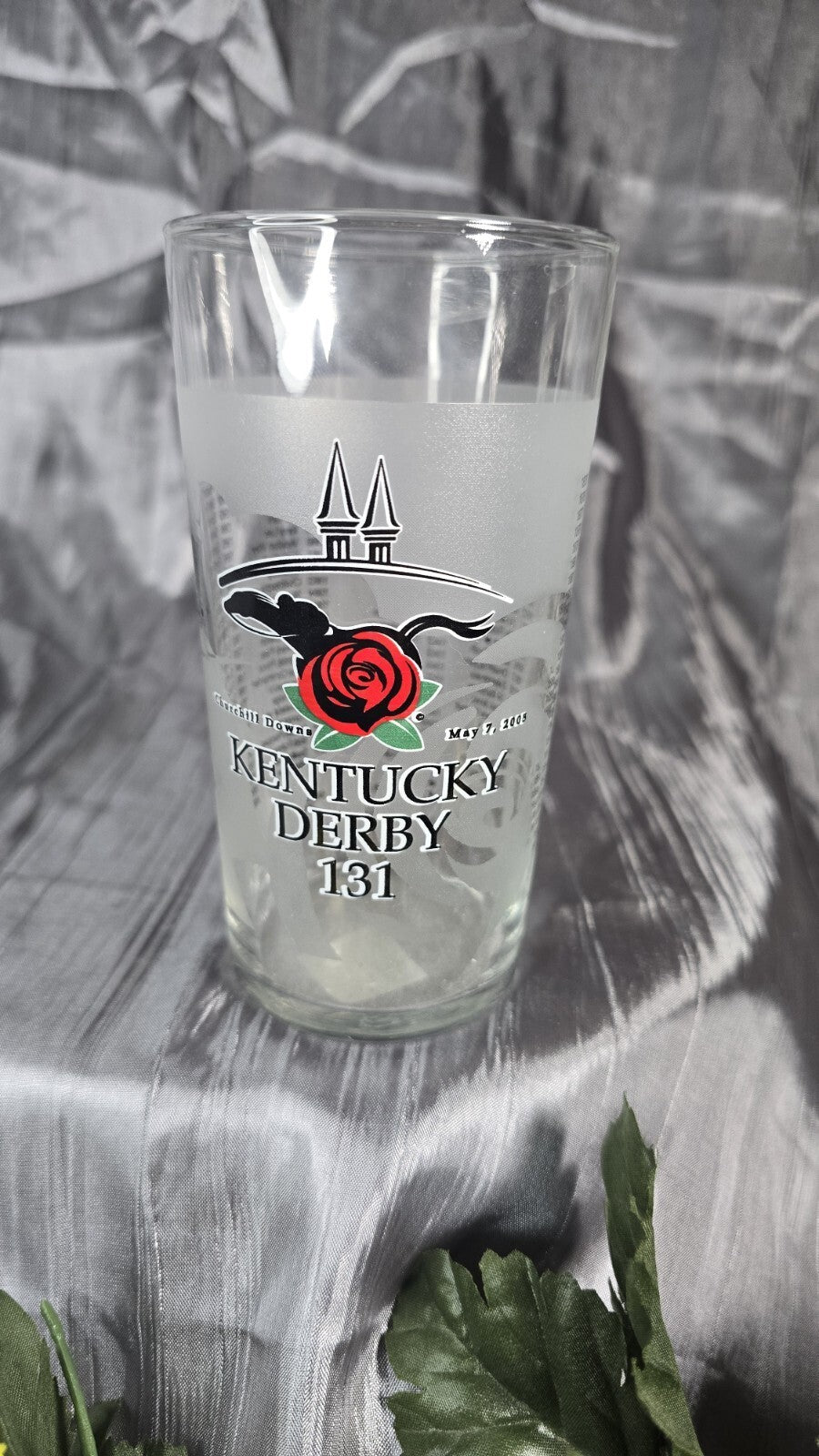 2005 Kentucky Derby Souvenir Churchill Downs Mint Julep Glass 131st Running