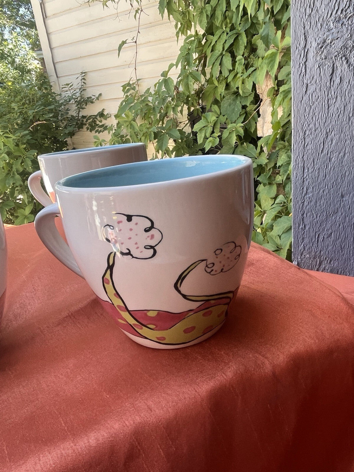 Set Of 4 Snowman Mugs By Rosanna