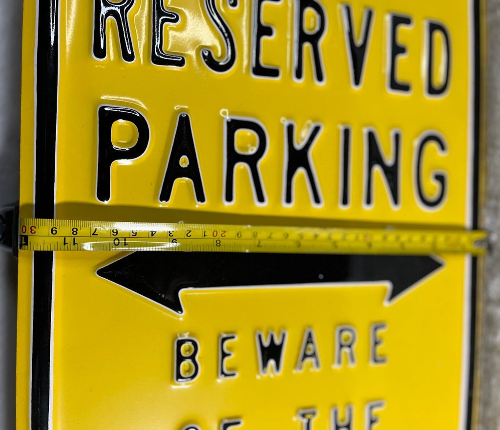 Hawkeyes  Reserved Parking Sign Indoors Or Outdoors
