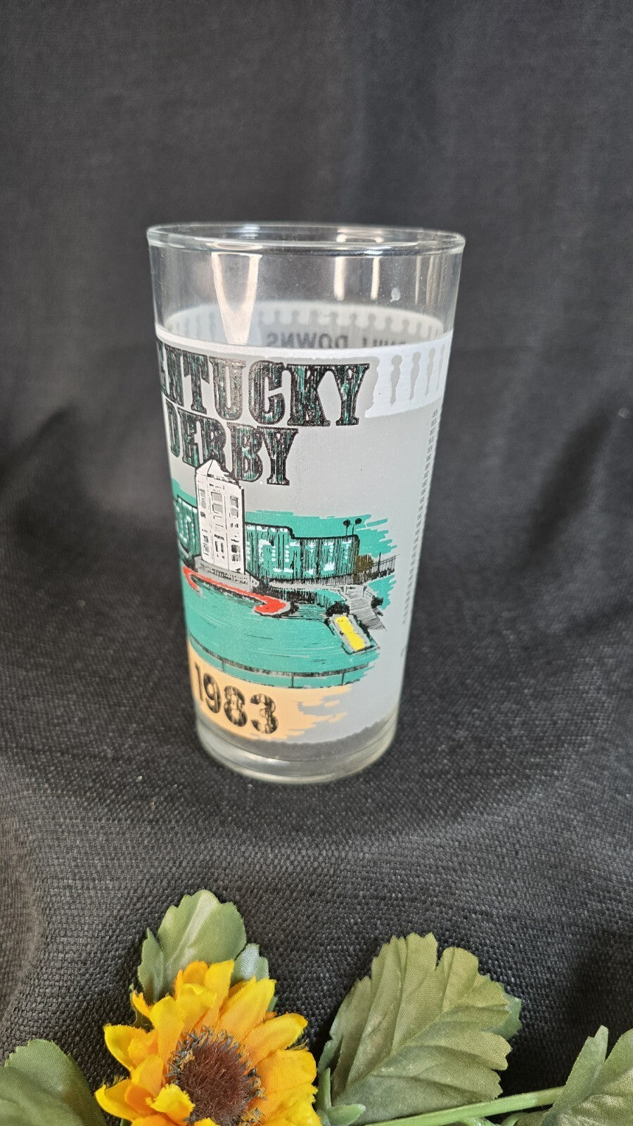 Kentucky Derby 1983 Drinking Glass Churchill Downs 5 1/4"