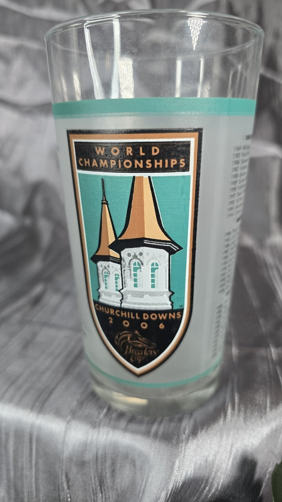 Breeders Cup 2006 World Championships Churchill Downs Mint Julep 5.25" Glass