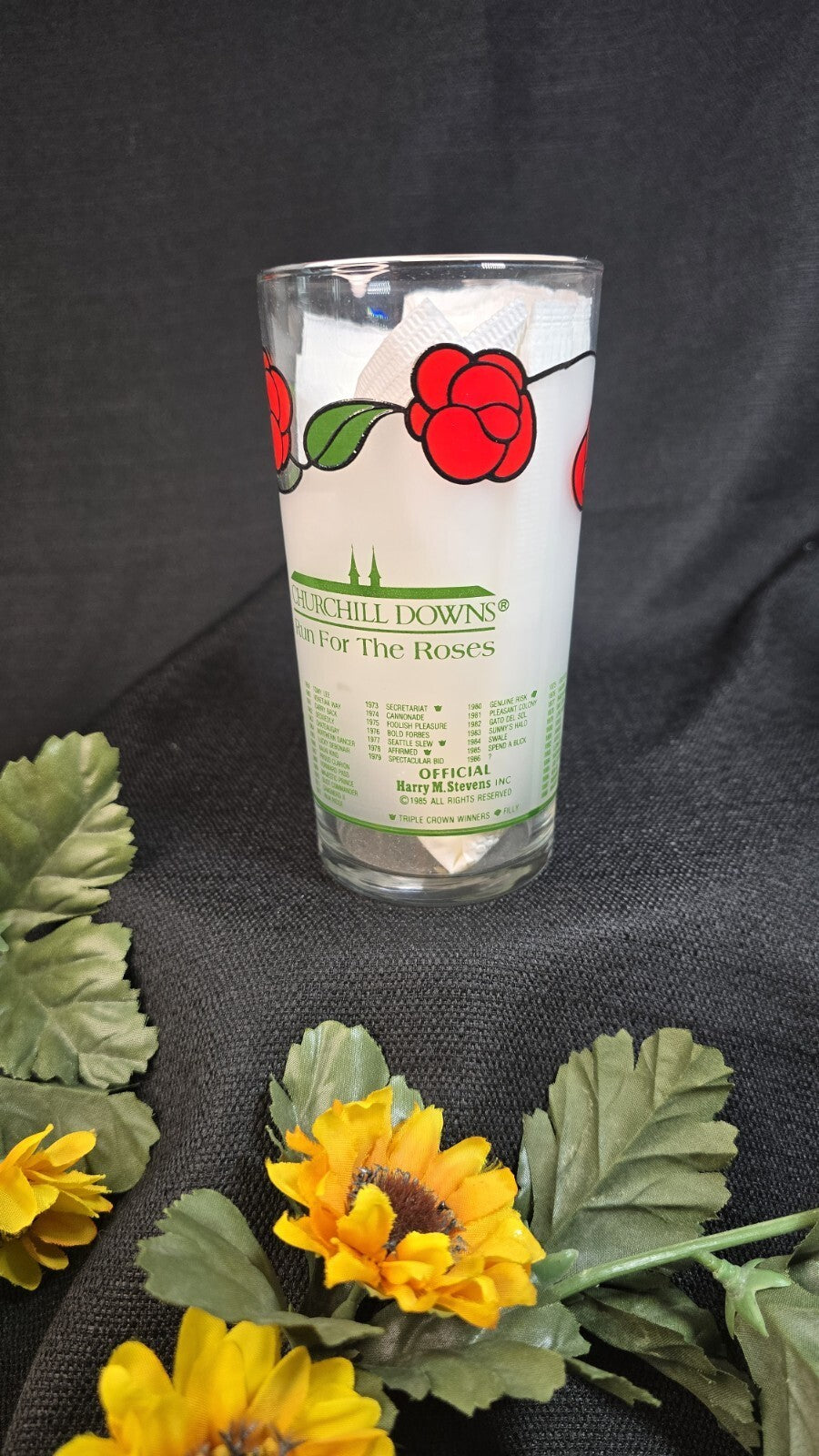 Kentucky Derby #112 1986 Glass Churchill Downs Run For The Roses