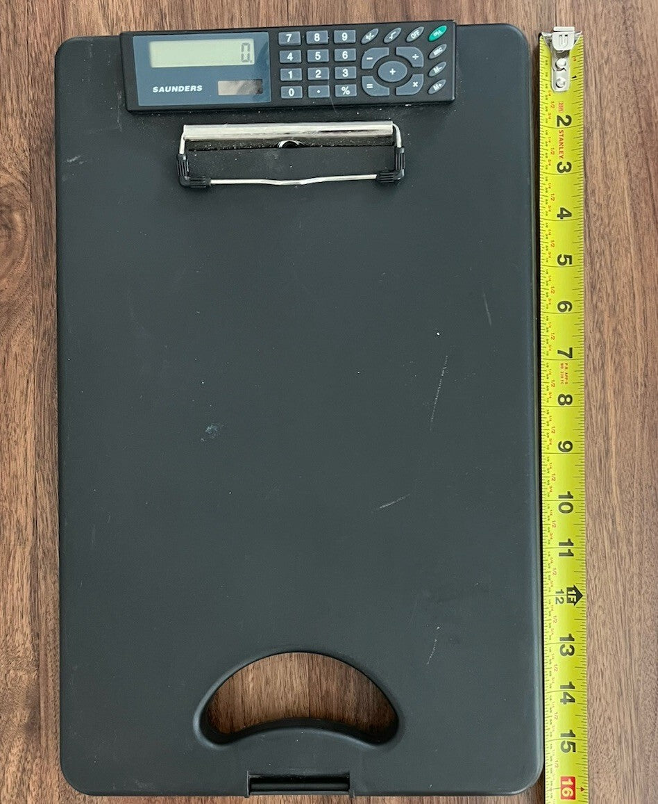 Saunders DeskMate II With Calculator Storage Clipboard 00534