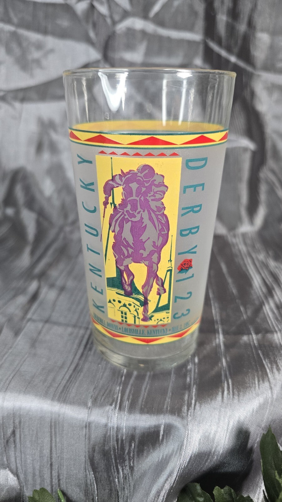 1997 Official 123rd Kentucky Derby Collectors Glass Winner Silver Charm!
