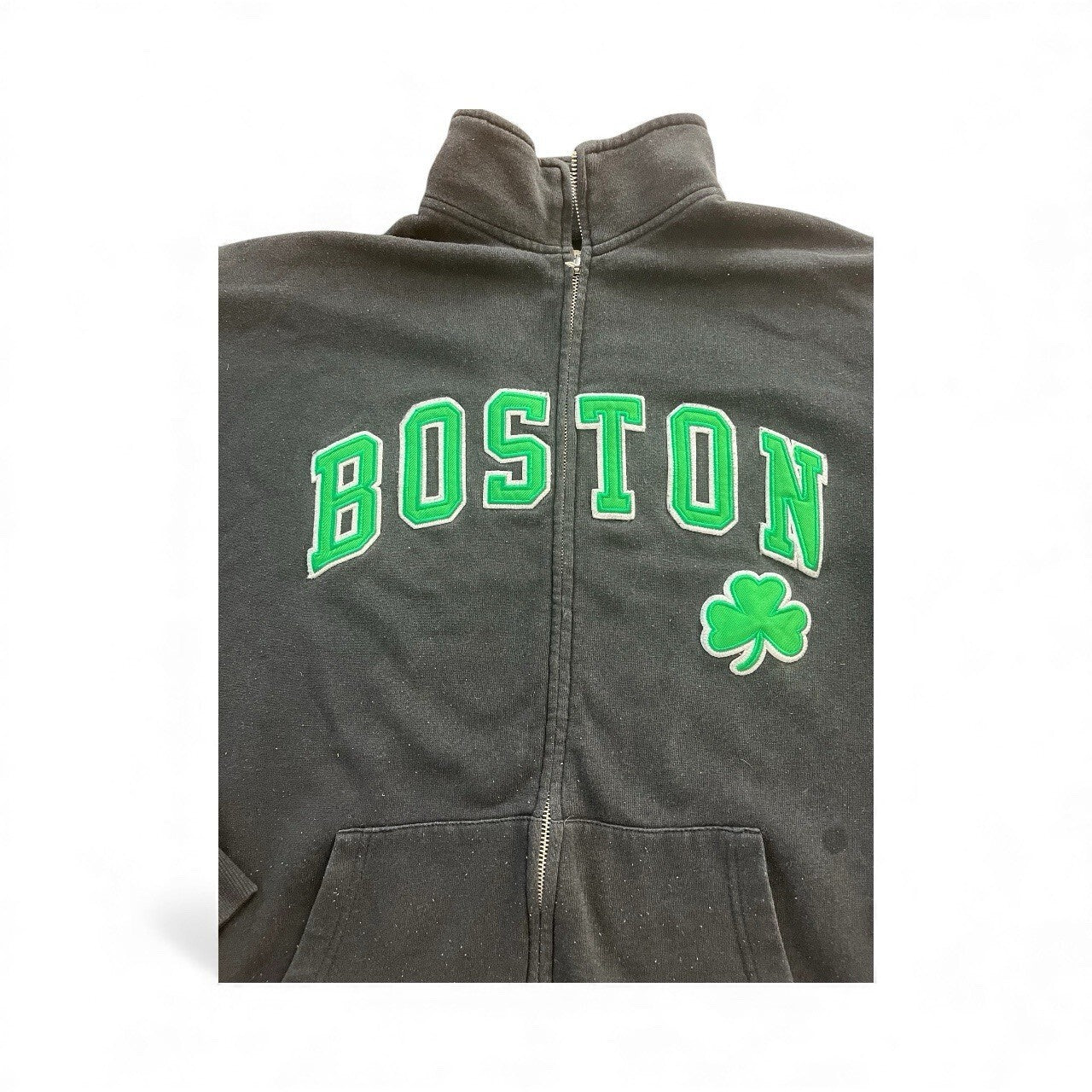 Bay State apparel Boston St. Patrick’s Day Zip Up Sweatshirt Men’s XL Shamrock