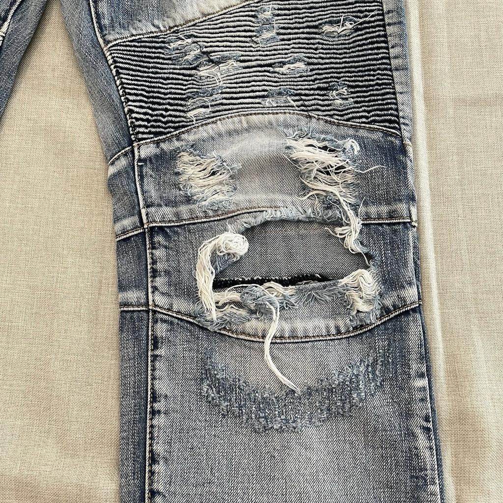 Mens Decibel Jeans 40/34 . Fashionably ripped in extra pockets