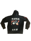 Tokyo Ghoul Crunchyroll Anime Long-Sleeve Black Graphic Hoodie Mens Medium 38/40