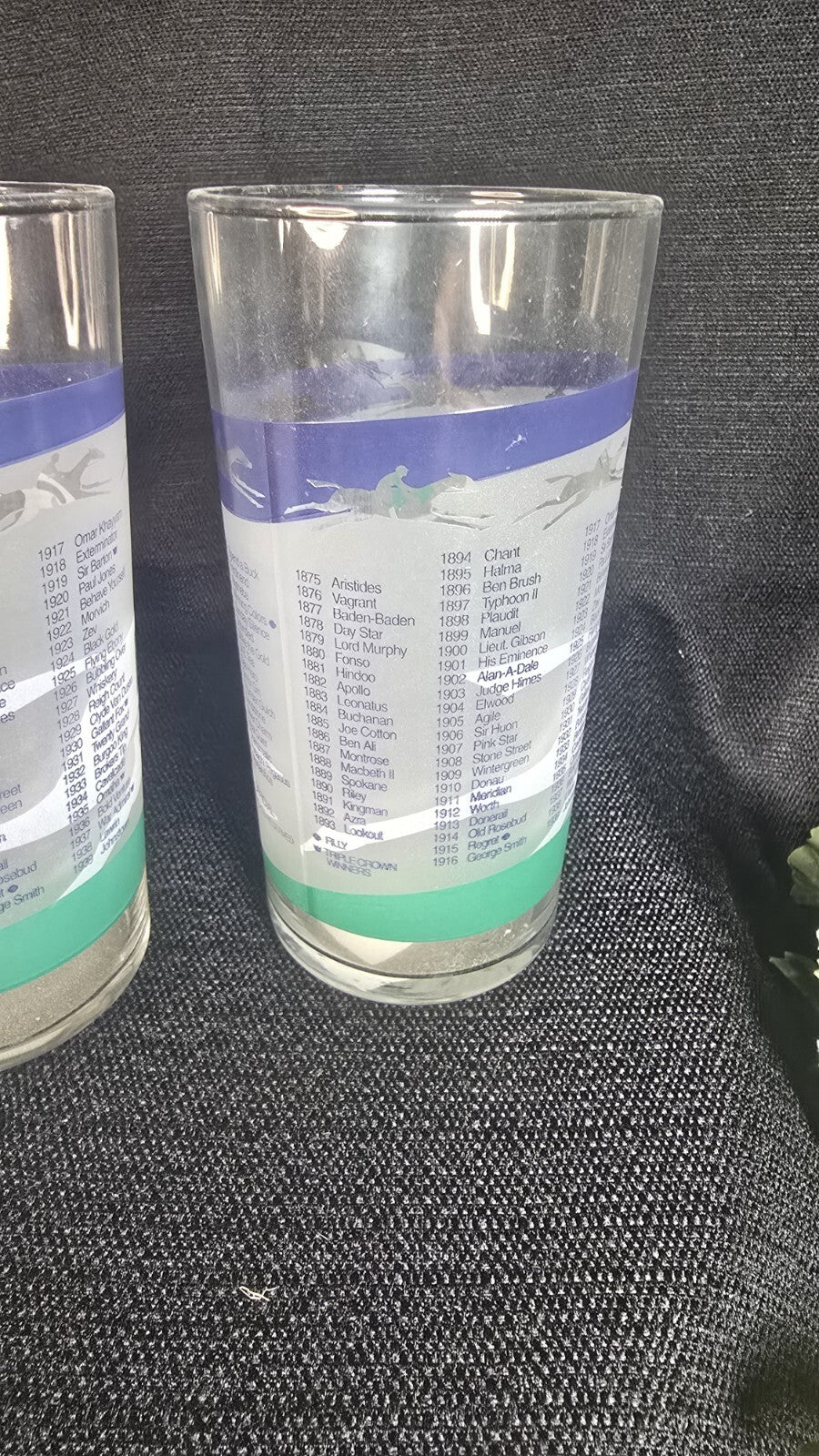 2002 KENTUCKY DERBY Horse Racing Churchill Downs #128 "Mint Julep" Glass Tumbler