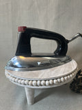 Rare General Mills Chrome & Black Vintage Electric Clothes Iron Tested 3 lbs