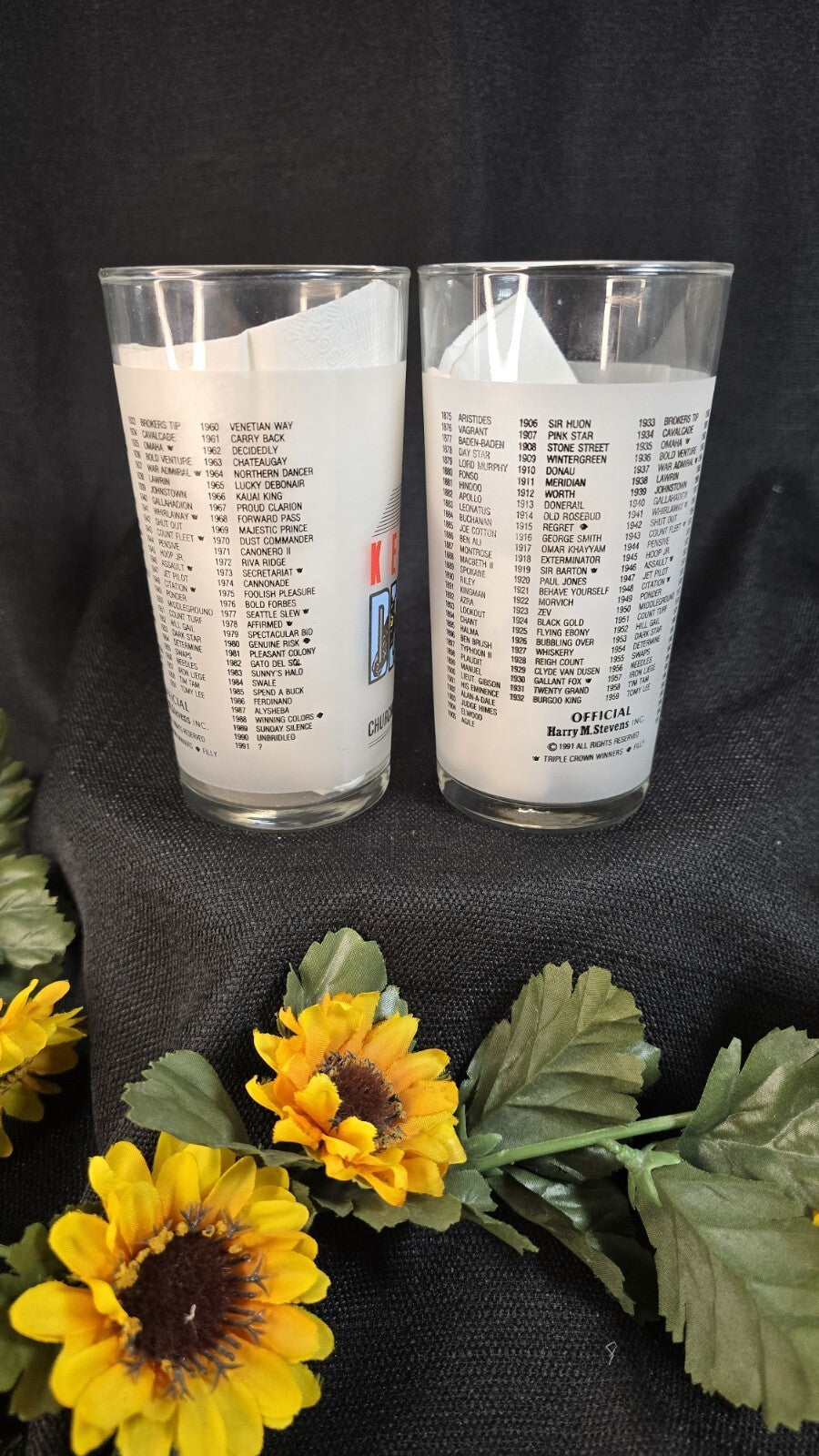 117th Kentucky Derby Mint Julep Drinking Glass Churchill Downs 1991
