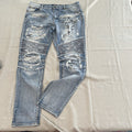 Mens Decibel Jeans 40/34 . Fashionably ripped in extra pockets