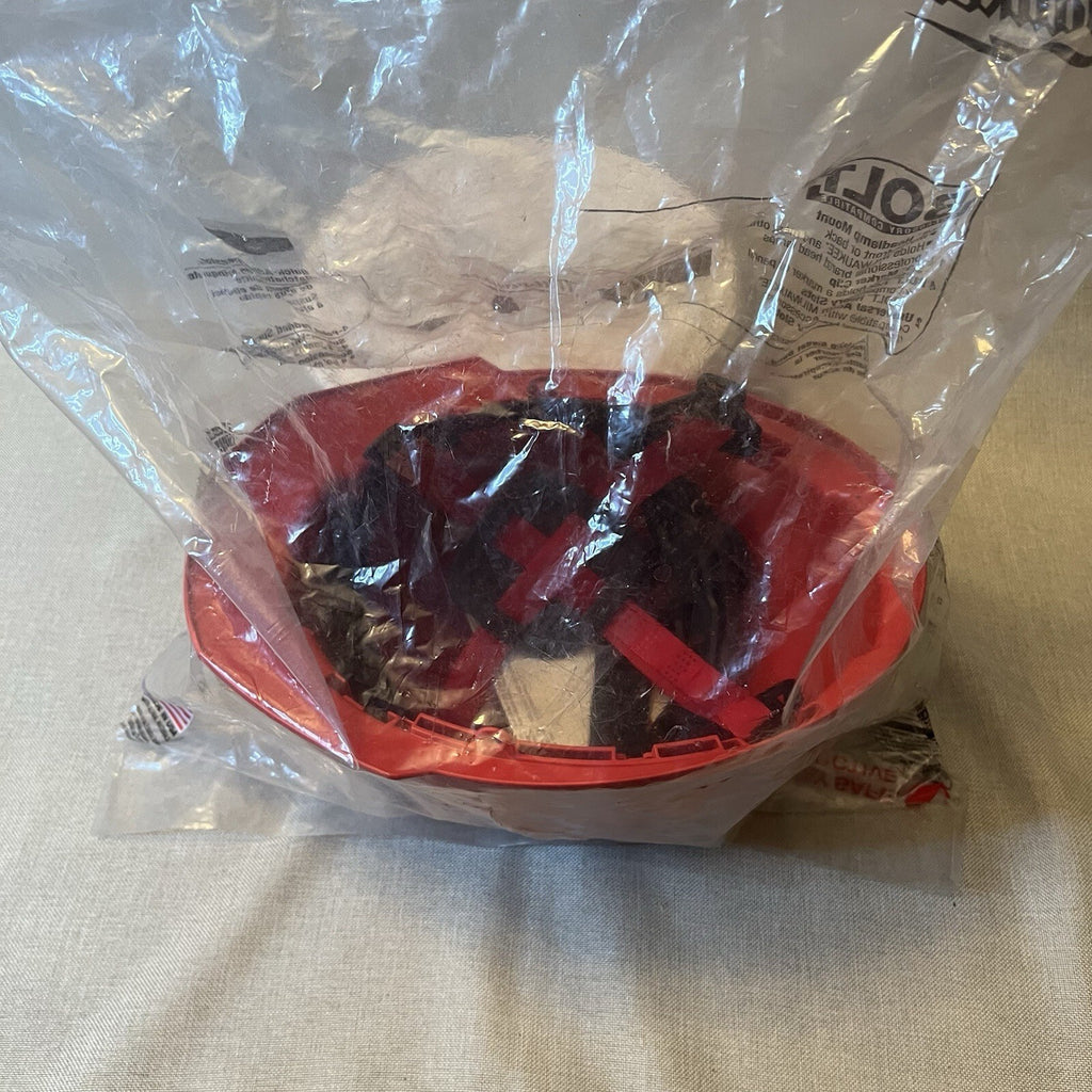 Milwaukee red heart hat 4pt Front Brim