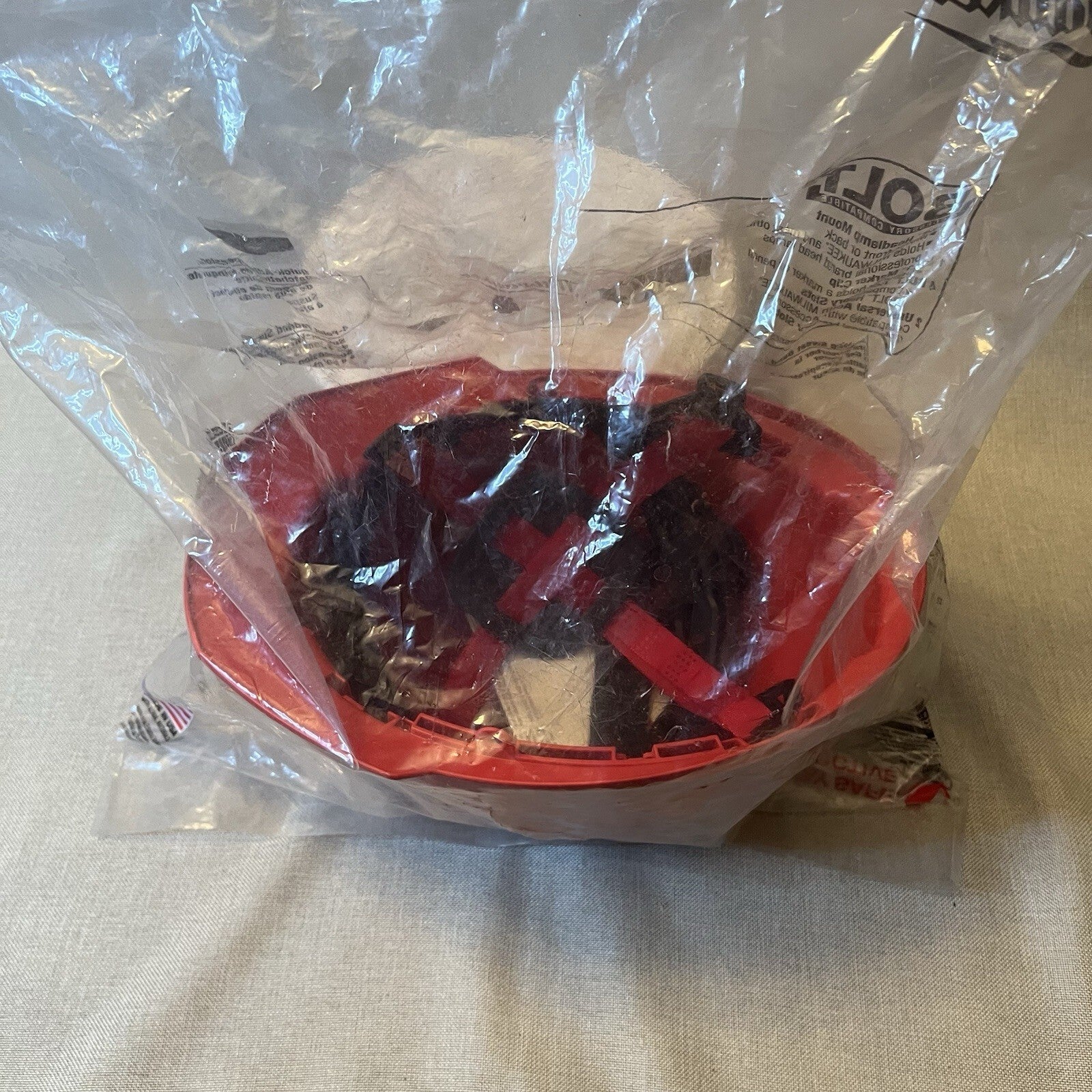 Milwaukee red heart hat 4pt Front Brim
