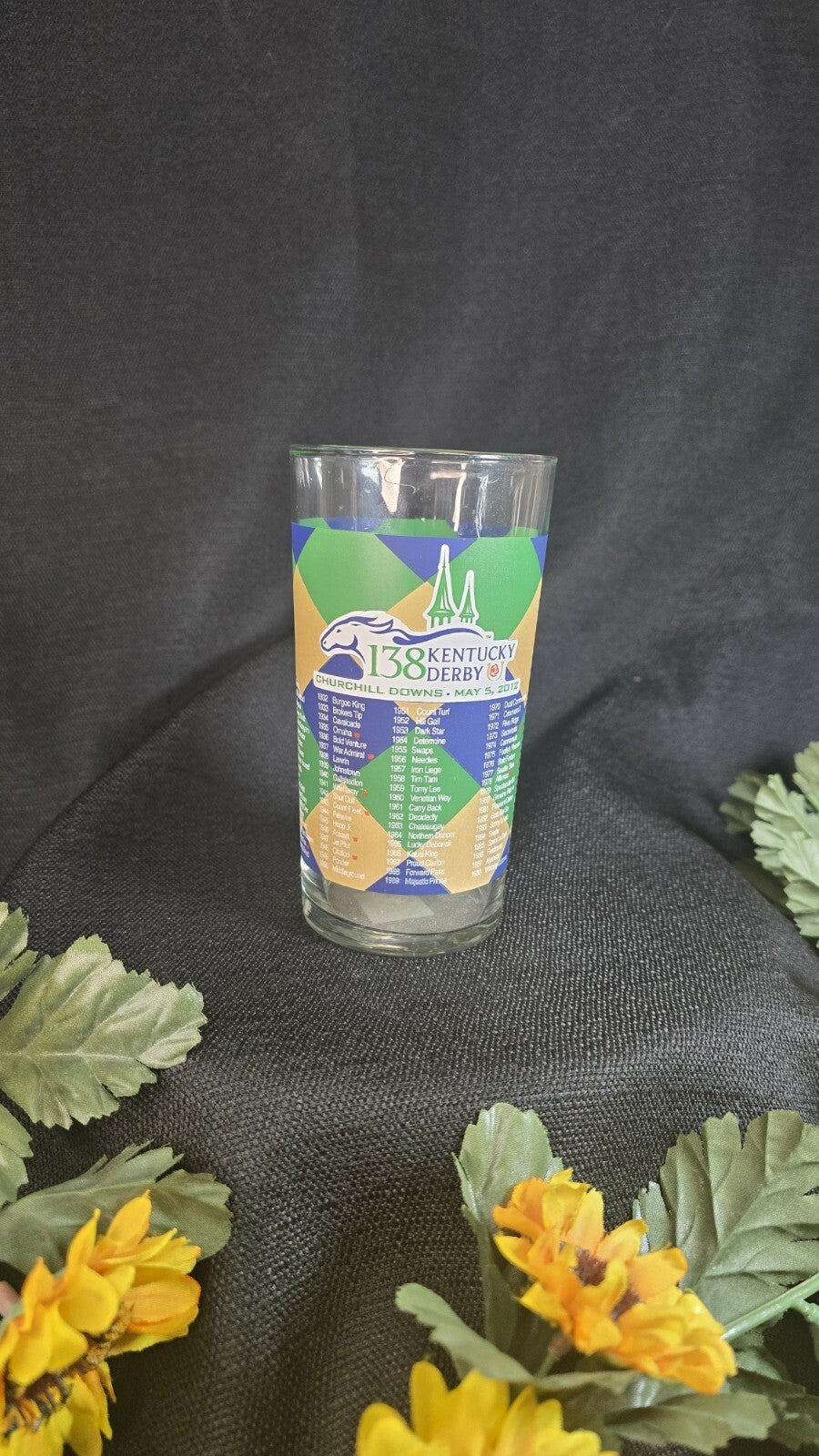 2012 Official 138th Kentucky Derby Mint Julep Glass Churchill Downs