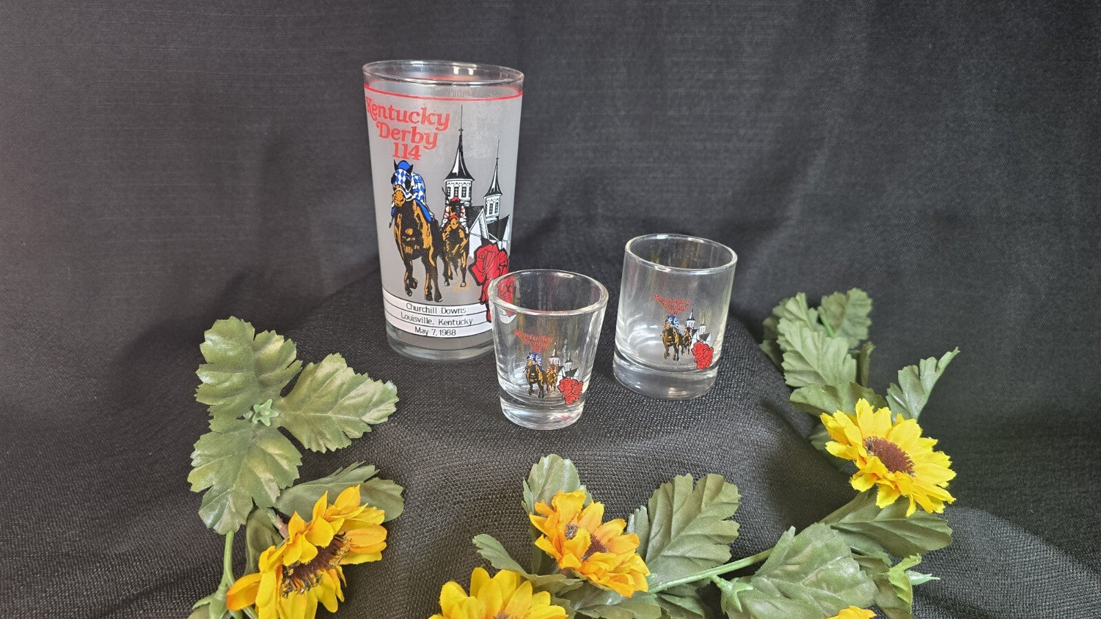 1988 - 114th Kentucky Derby 12 oz. Mint Julep Glass 1988 Churchill Downs Vintage