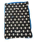 Carseat Canopy MADDOX Car Seat Cover Blue Black White Infant Minky Dot Blanket